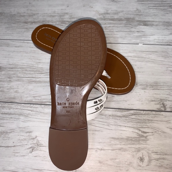 Kate Spade White Sandals 7.5, 8.5, 6.5 NWOT - Picture 2 of 2